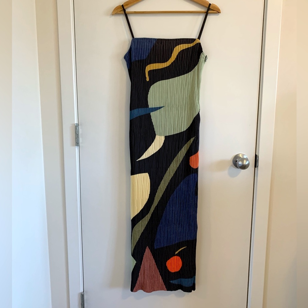 Pleated tube dress